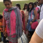 Hindués en el Templo del Loto (Casa de adoración Bahá’í ) en Nueva Delhi, India.